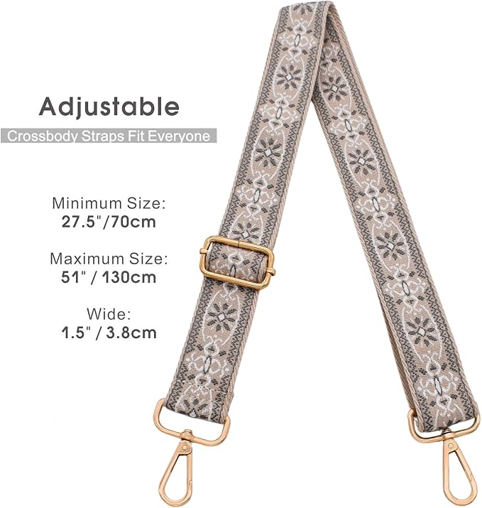 Replacement Purse Strap Shoulder Strap Adjustable Crossbody Strap for Women Crossbody Wide Shoulder Bag - Image 4
