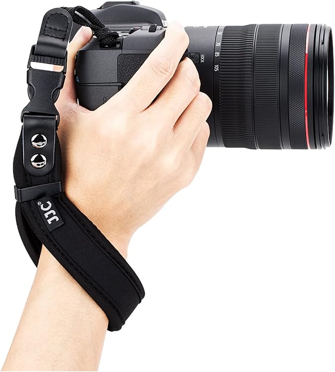 JJC Soft Camera Hand Strap Wrist Strap for Canon Rebel T7 T6 T8i SL3 90D | for Canon 80D 70D RP M50 Nikon D3500 D750 Z5 Z6 Z7 Z8 Z50 Z30 Sony ZV-E1 A6000 A6100 A6400 A6700 A7 Fuji X-T5 X-T4 X-T30 X-E4 by JJC