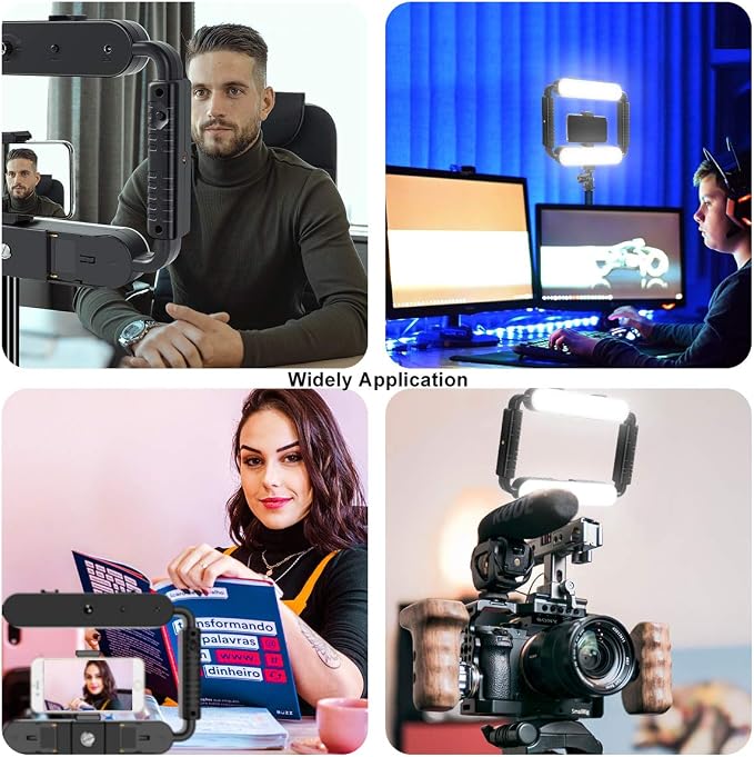 GVM Great Video Maker LED Ring Light 5600K Selfie Light, Smartphone Video Rig & Phone Video Stabilizer for Camera, Smartphone, Makeup, YouTube Setup, Self-Portrait Shooting with Bluetooth - Image 11