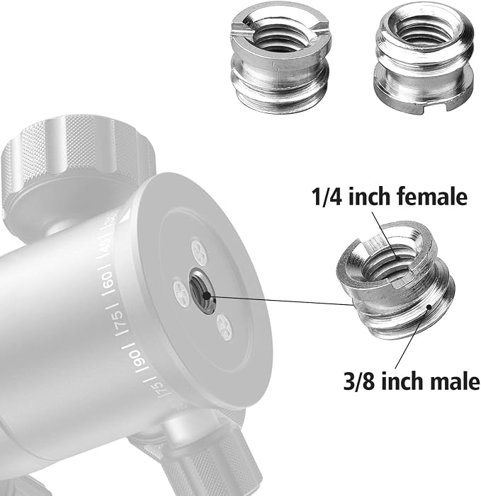 Camera Mount Screw, ChromLives 1/4 to 3/8 Tripod Screw Adapter,1/4 Screws,3/8-20 Thread Converter Adapter,Camera Hot Shoe Mount Adapters for Monopod,Ballhead Flash Light,22Pack - Image 5