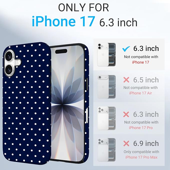 TPU Phone Case for iPhone 17, MagSafe Wireless Charging Compatible, Shockproof Slim Fit Protective Cover with Anti-Yellowing & Raised Camera Protection (Point 2, iPhone 17(6.3")) - Image 2
