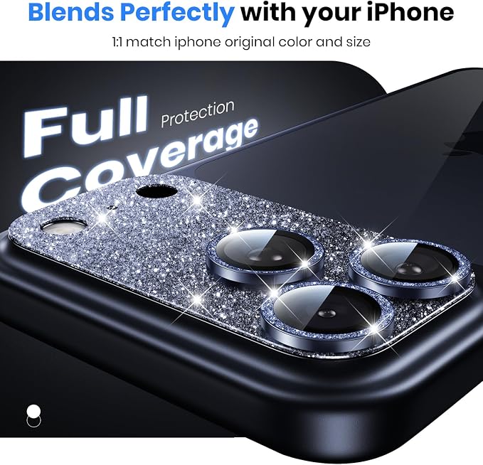 for iPhone 17 Pro Camera Lens Protector - 12FT Shatterproof | Military Grade Protection, Strong Adsorption, 9H+ Tempered Glass Camera Screen, Full Protective Cover, Case Friendly - Image 3