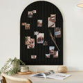Large Arched Felt Bulletin Board - 6 Customizable Adhesive Tiles with Pins | Stylish 35" X 24" Cork Board Alternative for Office and Wall Decor - Perfect to Display Your Photos by ZICOTO