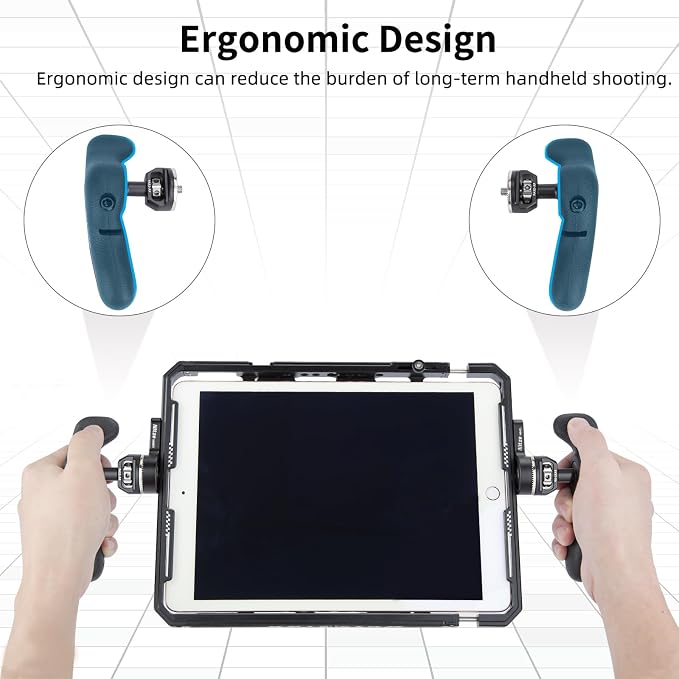 Nitze Side Handle Kit with Rosette for ARRI - PA32A | 360° Adjustable, Left and Right Side Handles, For Smartphone / iPad / Monitor / Camera Cages - Image 2