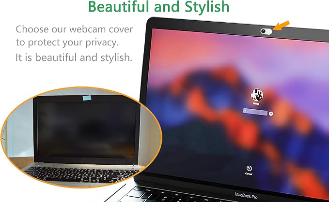 CloudValley Laptop Webcam Cover Slide, Metal 0.023 Inch Ultra-Thin White | Web Webcam Cover for MacBook Pro / Air, Laptop, iMac, iPad, iPhone 8/7, PC Accessories, Privacy Protection, 2 Packs - Image 5