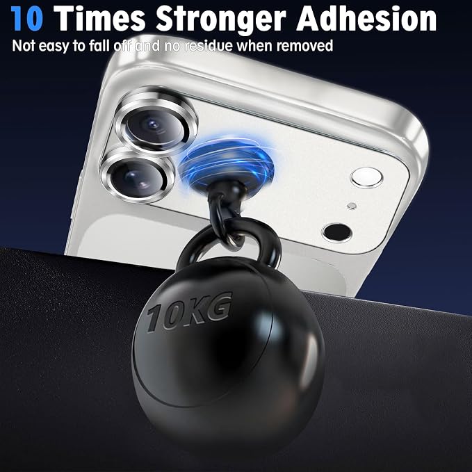SiHPuoy 2pcs Camera Lens Protector for iPhone 17 Pro, Tempered Glass,Silver | 9H+ Hardness, Military Grade Shatterproof, Anti-Scratch, Case Friendly, HD Metal Camera Cover, Does not Affect Night Shots - Image 5