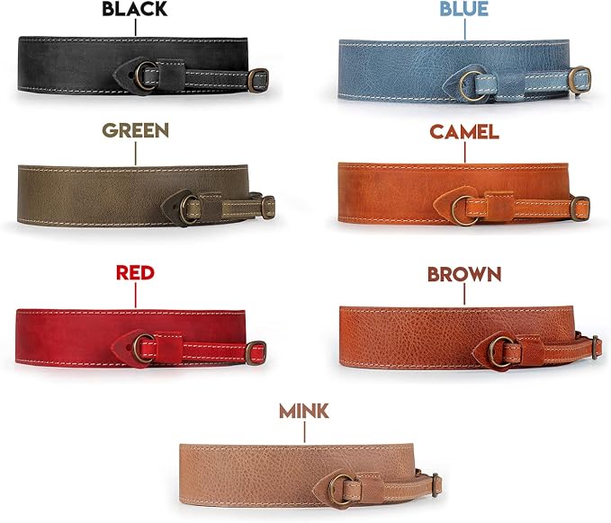 MegaGear Sierra Genuine Full-Grain Leather Camera Strap — Vintage Shoulder & Neck Strap for Canon, Sony, Fuji, Leica, Nikon, Olympus DSLR & Mirrorless — 39-47 in Adjustable, Hand-Stitched, Brown - Image 4