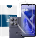Moto G Power 5G 2025/2026 Tempered Glass Screen & Lens Protector 2+2 Pack | [3D Glass] [Anti-Glare] [Bubble-Free] by YEYEBF