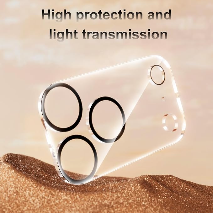 Fotbor [3+3 Pack for iPhone 17 Pro Screen Protector, Anti-Blue Light, [Eye Protection] 9H+ Tempered Glass with Camera Lens Protector - Image 5