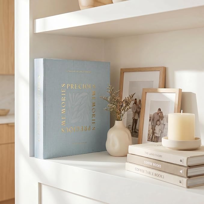 Beautiful Linen Photo Album For 4x6 Photos - Holds Up To 500 Pictures | Safely Stores Unique Memories - The Perfect Large Book for All Pictures of Treasured Family, Baby or Wedding Moments - Image 3