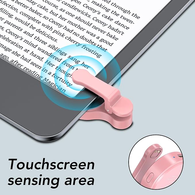 Remote Control Page Turner for Kindle Paperwhite Oasis Kobo eReaders,Kindle Clicker Page Turner Accessories for iPhone,iPad, Android Tablets Reading Novels,Camera Video Record&Shutter Selfie (Pink) - Image 7