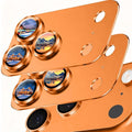 SiHPuoy Camera Lens Protector for iPhone 17 Pro Max, Tempered Glass,Orange | 2pcs, 9H+ Hardness, Military Grade Shatterproof, Anti-Scratch, Case Friendly, Metal Camera Cover, Does not Affect Night Shots by SiHPuoy