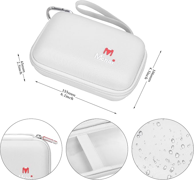 Mchoi Hard Storage Case Fits for Fujifilm Mini Link 3 2 1 Smartphone Printer, Case Only, Clay White - Image 8