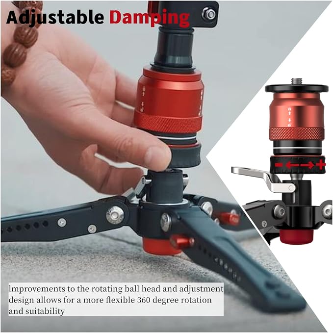 IFOOTAGE Cobra 3 Base-P,Portable Tabletop Mini Tripod Mount with Pedal Locking Control,Quick Release Platform,Max Load 17.6 lbs - Image 5