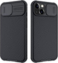 Mangix for iPhone 13 Case with Camera Cover,Slim Fit Thin Polycarbonate Protective Shockproof Cover with Slide Camera Cover, Upgraded Case for Apple iPhone 13 6.1inch (Black) by Mangix