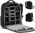 CADeN Camera Backpack, Extra Large DSLR Camera Bag with 17" Laptop Compartment, Waterproof Rain Cover, Professional Travel Hiking Camera Backpack Bag by CADeN