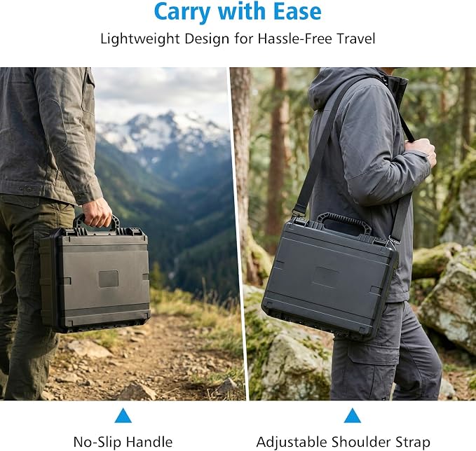 Starlink Mini Hard Case Set with Starlink Mini Tripod Stand Waterproof anti fall Portable Carrying Case for Starlink Mi ni Dish and Accessories Ideal for Travel and Camping - Image 5
