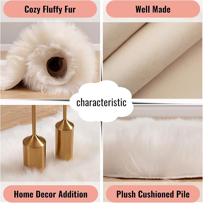 12inch Square Small Faux Fur Sheepskin Cushion Soft Plush Area Rug,Photo Background for Small Product Desktop Photography,Display and Decor,Jewelry,Nail Art,Locker Accessories (Black) - Image 6