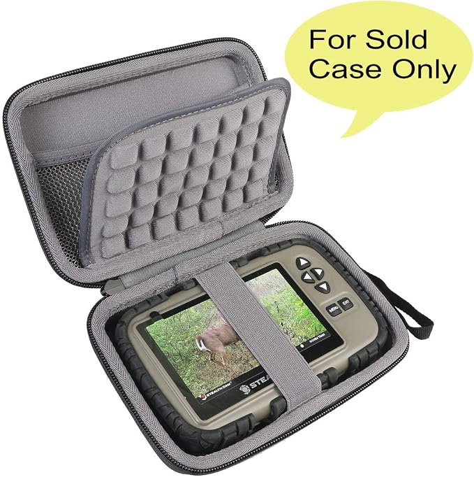 co2CREA Hard Case for Wildgame Innovations Trail Pad VU60, Black | Stealth Cam SD Card Reader Viewer 4.3" LCD Screen Compatibility, Space For Cables And Accessories, Organized Interior - Image 2