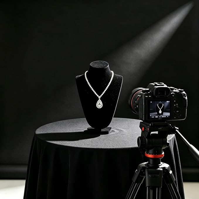 Black Photography Backdrop for Photoshoot, Fabric 5x7ft | Versatile Studio Photo Backgrounds, Non Reflective, Easy to Use, for Portraits, Product, Party, Video Creation - Image 6