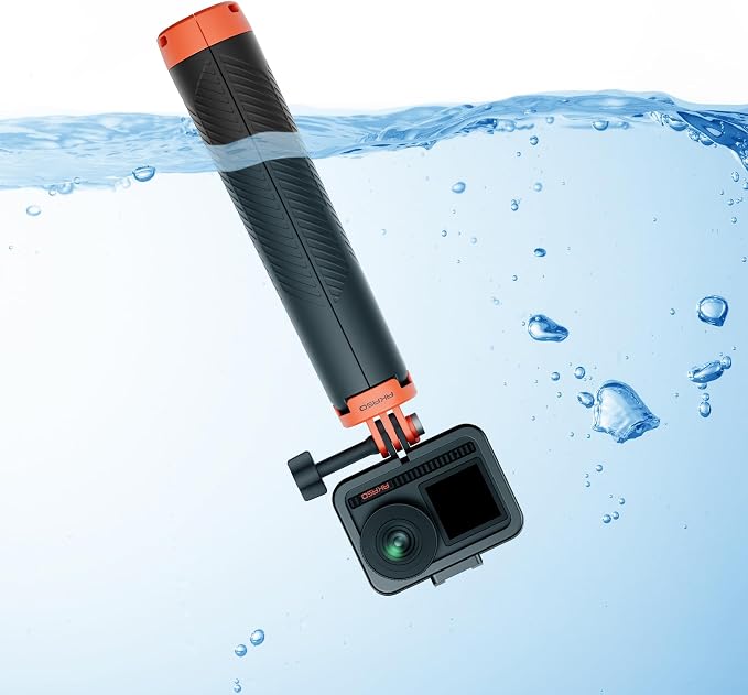 AKASO Waterproof Floating Hand Grip Selfie Stick Tripod for Action Camera | For Gopro Hero 13/12/11/10/ 9/Max/DJI Osmo Action/EK7000/Brave 4/Brave 7/Brave 8 Action Camera Accessories Handle Mount - Image 7