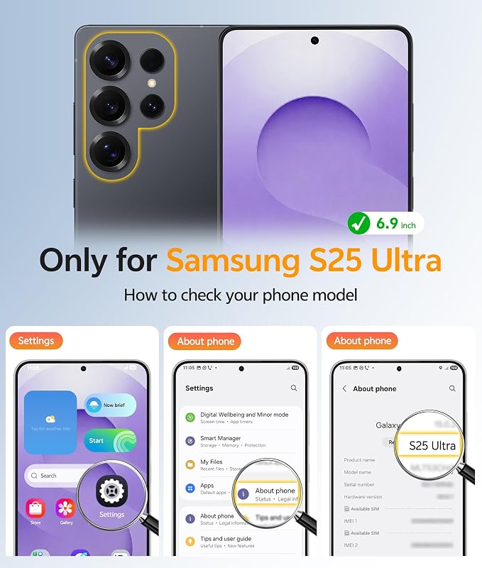 FNTCASE for Samsung Galaxy S25 Ultra Case, Compatible with Magsafe Purple | Screen Protector, Full Camera Protection, Translucent Matte, 14FT Military Grade Drop Proof, Protective Phone Cover - Image 2