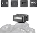 ZENIKO ZF04 Mini Flash,Manual Speedlite for Single Hot Shoe Cameras(Black) | 20g compact flash,dual power,372 flashes,1/200s sync,metal shell,ideal for portrait vlog street macro indoor shooting by ZENIKO