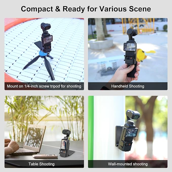Magnetic Mount Stand for DJI Osmo Pocket 4/4P/3 & Xtra Muse | 180° Adjustable Magnetic Foldable Camera Holder, Portable Desktop Tripod Stand, Handheld Grip Handle, Vlogging Accessories - Image 7