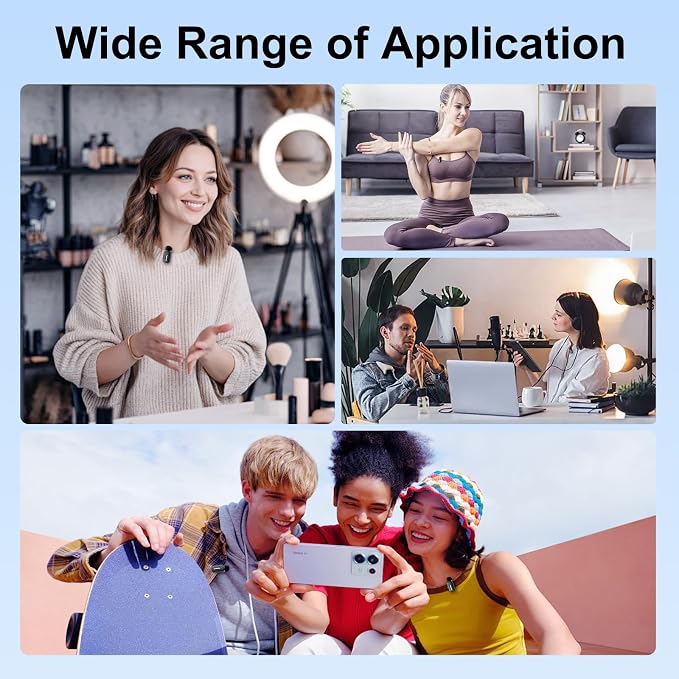 Mini Wireless Microphone for iPhone Android Tablets | with Noise Reduction, 30h Charging Case, 3 Voice Changer, Plug & Play Mini Mic for iPhone Vlogging, Video Recording, Podcast - Image 9