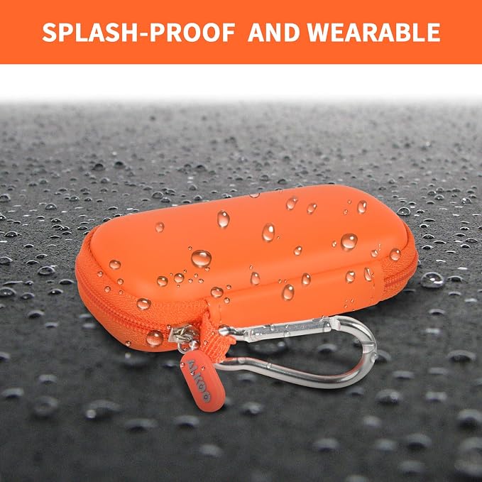 USB Flash Drive Case, SD Card/Thumb Drive/Memory Cards Holder, Bag Only | SDXC/SDHC Storage, Electronic Accessories Organizer for SanDisk / for Samsung, for Students/IT/Office/School/Travel, Orange - Image 5