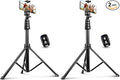 Aureday 62" Phone Tripod Accessory Kits, Camera & Cell Phone Tripod Stand with Wireless Remote and Universal Tripod Head Mount, Perfect for Selfies/Video Recording/Vlogging/Live Streaming (Pack of 2) by Aureday