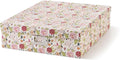 Soul & Lane - Photo Memory Storage Box, 14.8x13x3.7 In, Vintage Floral | Large Scrapbook Keepsake Organizer with Lid, Decorative Cardboard Album Storage for Photos, Letters and Memorabilia by SoulLane