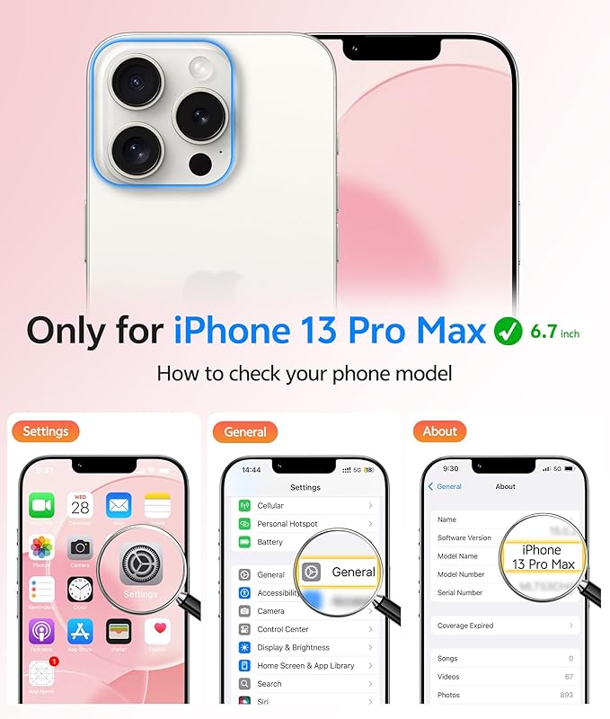 FNTCASE for iPhone 13 Pro Max Case, Fit for Magsafe, Full Camera Protection | Translucent Matte Magnetic Phone Back, 14FT Military Grade Drop Proof, Slim Shockproof Protective Cover, Light Pink - Image 2