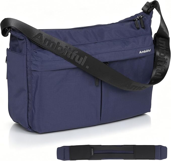 AMBITFUL Camera Messenger Bag for Photographers Shoulder bag,9L Blue | Lightweight Sling Bag with Adjustable Dividers Camera Bag Fits Mirrorless DSLR Camera, Lens, action camera,Drones by Ambitful