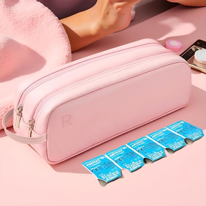 Daily Contact Lens Organizer case,Portable Storage Case for Disposable Daily Contact Lenses, Travel Storage Case with Clearly Labeled R & L, Storage up to 60 lenses (Pink) - Image 6