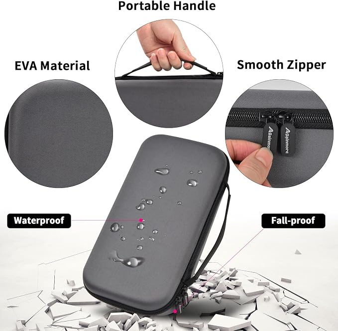 Wireless Microphone Case Compatible with JBL Wireless Two Microphone System, Handheld Dual Mic Travel Bag for Singing or Karaoke for Receivers, Adapters, AA Batteries - Image 3