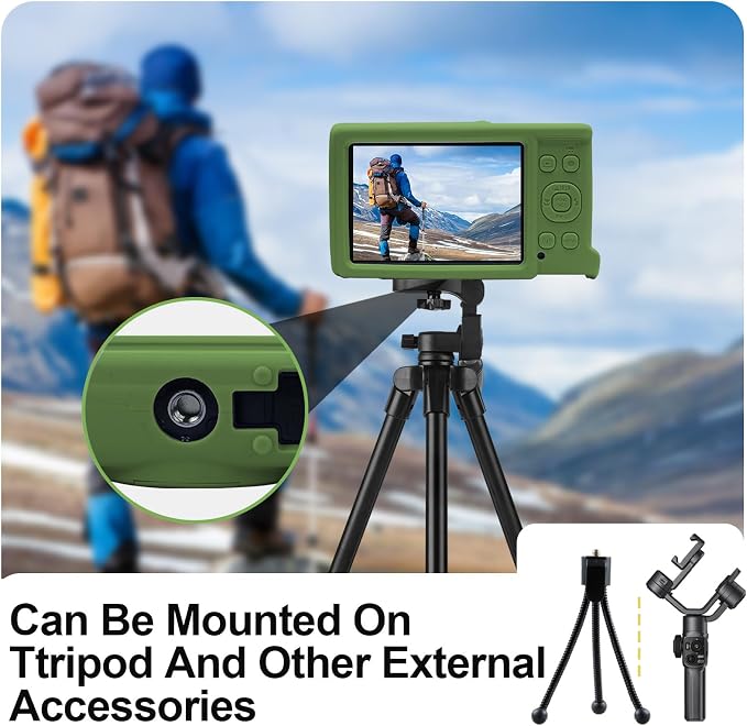 Easy Hood Camera Case for Canon ELPH 360/IXUS 285 HS/IXY 650 Camera,Green | With Removable Lens Cover,Soft Silicone Protective Case,Anti-Scratch,Dustproof,Shockproof,Enhanced Grip,Camera Accessories - Image 6