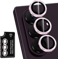 for Samsung Galaxy Z Fold 8 Ultra Camera Lens Protector, Individual Metal Ring Tempered Glass Lens Cover, [Strong Adsorption] Scratch Resistant Ultra-Thin HD Clear Lens Cover, 1 Set-Pink by Btscase