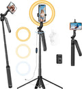 Auto Face Tracking Tripod for iPhone with Light and Remote Phone Stand | 360 Rotation Tripod that Follows Your Movement, No App, 72" Selfie Stick for Content Creator Vlog TikTok Live Stream by PerfectforYourLife