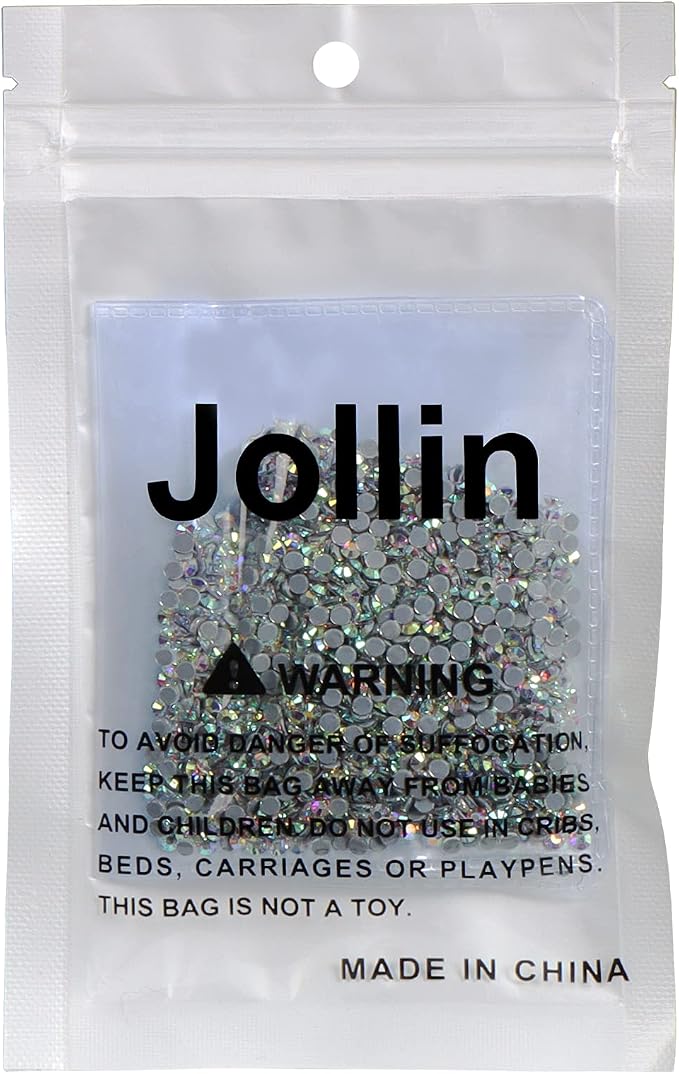 Jollin Hotfix Rhinestones Flatback Crystal Gems 2.8mm SS10, Crystal AB | 2880pcs Hot Fix Crystals Glass Rhinestones for Bedazzling, Crafting, Clothes, Shoes & Accessories DIY Decoration - Image 8