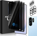 3+3 for Samsung Galaxy S26 Ultra Privacy Screen Protector Camera Protector | 9H Tempered Glass Cell Phone Camera Lens Protector by SOMINGUIZN