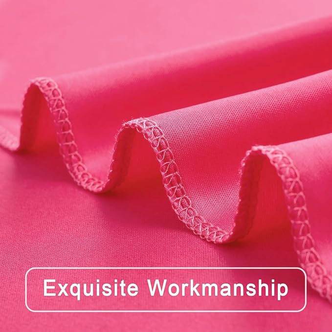 10 ft x 10 ft Wrinkle Free Hot Pink Backdrop Curtains for Parties, Polyester Fuchsia Photo Backdrop Drapes for Wedding Birthday Party Baby Shower,5ft x 10ft,2 Panels - Image 3