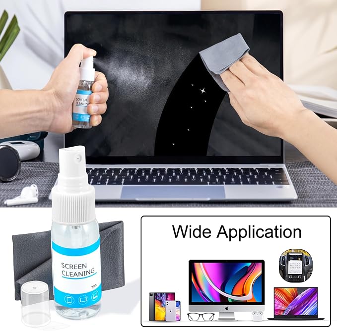 walrfid Cleaner Kit for AirPod, 12-in-1 Earbud Cleaning Kit | with 30ml Screen Cleaner and Camera Lens Cleaning Pen, Multi-Tool for Charging Case Tablet iPad Phone Charging Port - Image 4