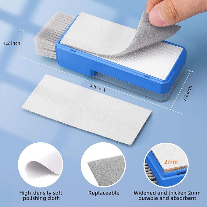 Keyboard Cleaner & Laptop Cleaning Kit, All-in-1 for Computer PC, SkyBlue | Electronics Deep Cleaning Reusable Brush Tool, Screen-Safe Spray, for iPhone iPad Macbook Airpod Camera, Gaming Accessories - Image 6
