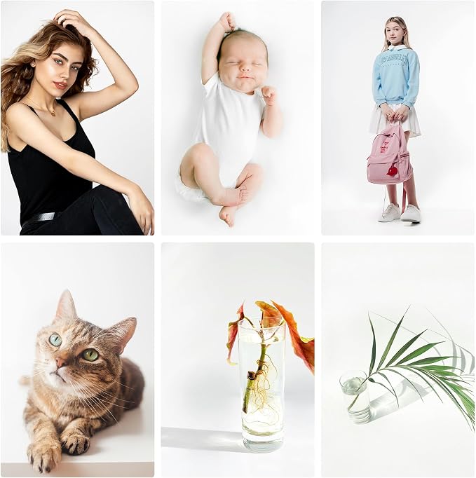 Meking 39.37x78.74 in PVC Backdrop, Matte White Background for Photography | Vinyl Backdrops for Product Photography,Portrait Shoots and Photo Studio - Image 2