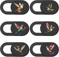 6Pcs 6 Styles Laptop Camera Cover Slide Cute 0.04 Inch Ultra Thin Phone Privacy Camera Cover Hummingbird Design Webcam Protector for Laptop Desktop Computer Tablet Phone Notebook Mini PC by PRESSINART