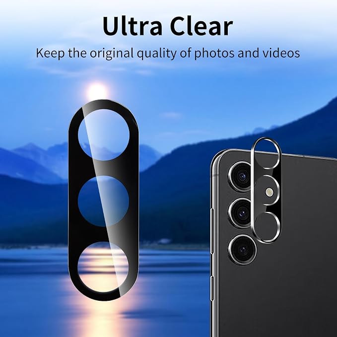Dengduoduo 3 Pack Camera Lens Protector for Samsung Galaxy S26 / S26+, Tempered Glass Camera Protector Back Lens Cover, Ultra HD, 9H Hardness, Anti-Scratch, Case Friendly[No Affect on Night Shots] - Image 3