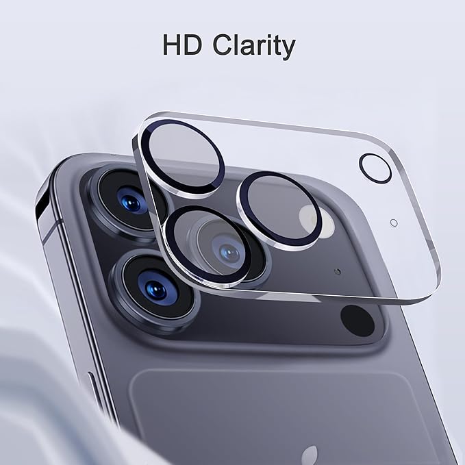 Ailun 3 Pack Camera Lens Protector for iPhone 17 Pro Max, Tempered Glass | Tempered Glass, Ultra HD, Anti-Scratch, Case Friendly - Image 3