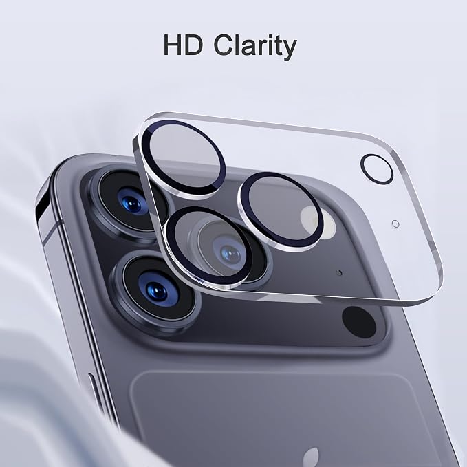 Ailun 3 Pack Camera Lens Protector for iPhone 17 Pro | Tempered Glass, Ultra HD, Anti-Scratch, Case Friendly, Does not Affect Night Shots - Image 3