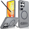 LeYi for Galaxy-S26-Ultra Case with Stand: for Magsafe Gray Funda para Samsung s 26 s26ultra Phone Cover Rugged Slim Fit Heavy Duty Magnetic Women Men Kickstand Military Grade Samsungs26 Ultra, Grey by LeYi
